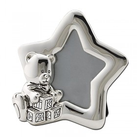 STAR SHAPED PHOTOFRAME WITH BEAR