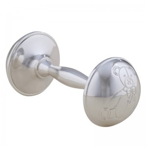 BABY RATTLE WITH BEAR PATTERN