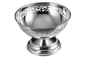 FRUIT BOWL PIERCED (L) (PLATED)