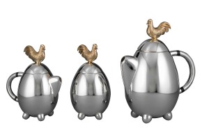 TEA SET ROOSTER (VERTICAL) (S)