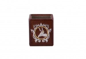 PEN STAND DEER LEATHER