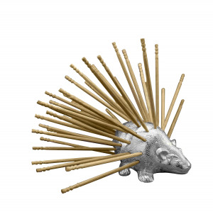 TOOTHPICK STAND PORCUPINE (PLATED)