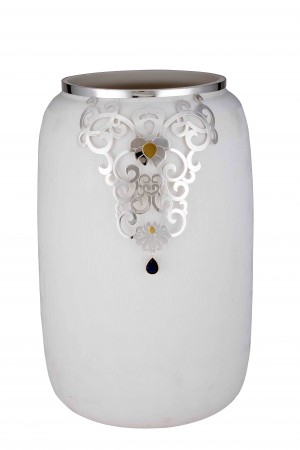 VASE FLORET WHITE