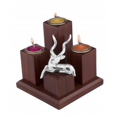 T-LIGHT CANDLE STAND DEER