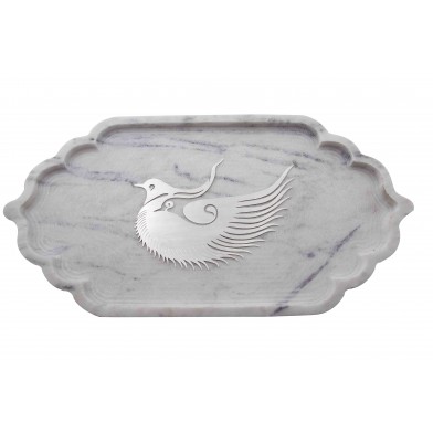 DECOR PLATE - WINGS OF FORTUNE (White Stone)