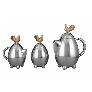 TEA SET ROOSTER (VERTICAL) (S)